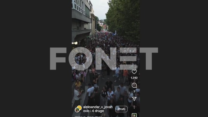 Počeo protest u Valjevu